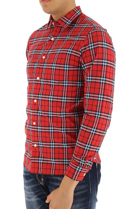 burberry red shirt